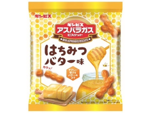 ギンビス ミニアスパラガス はちみつバター味５５ｇ 【新商品 4/6 発売】 □お取り寄せ品 【購入入数４０個】
