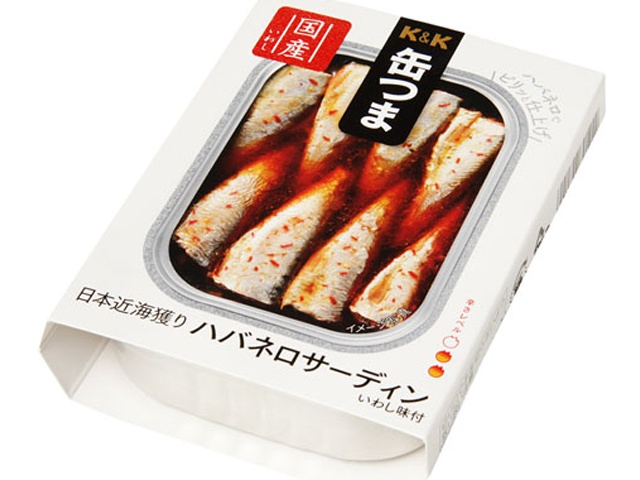 Ｋ＆Ｋ 缶つまＰハバネロサーディン １０５ｇ □お取り寄せ品 【購入入数２４個】