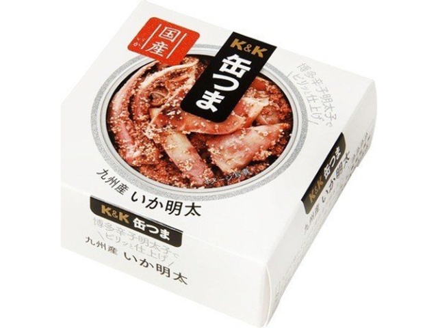 Ｋ＆Ｋ 缶つま九州産いか明太４５ｇ □お取り寄せ品 【購入入数２４個】
