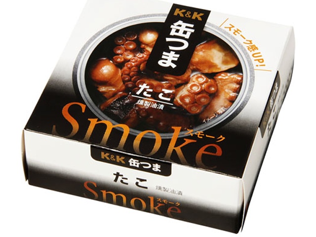 Ｋ＆Ｋ 缶つまスモーク たこ５０ｇ □お取り寄せ品 【購入入数２４個】