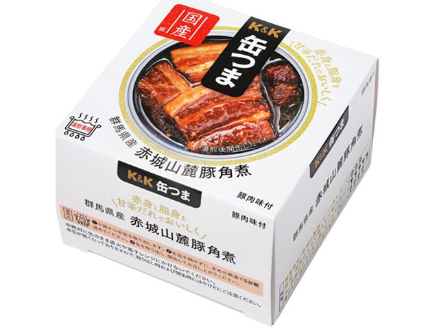 Ｋ＆Ｋ 缶つまプレミアム 群馬県産赤城山麓豚角煮 □お取り寄せ品 【購入入数２４個】