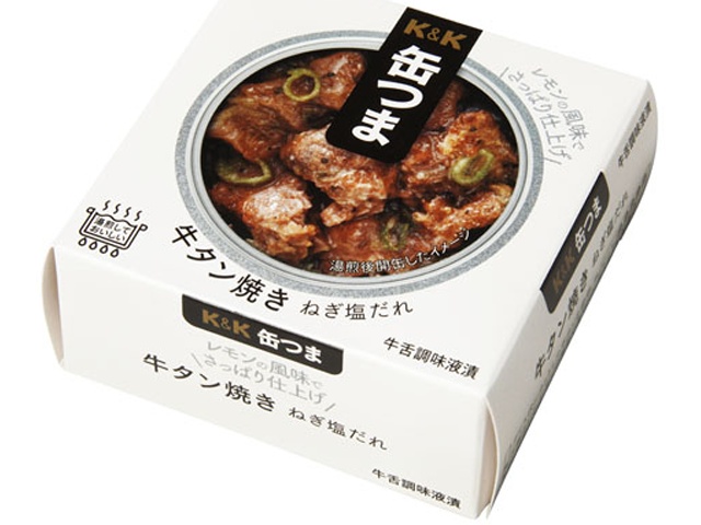 Ｋ＆Ｋ 缶つま牛タン焼きねぎ塩だれ ６０ｇ □お取り寄せ品 【購入入数２４個】