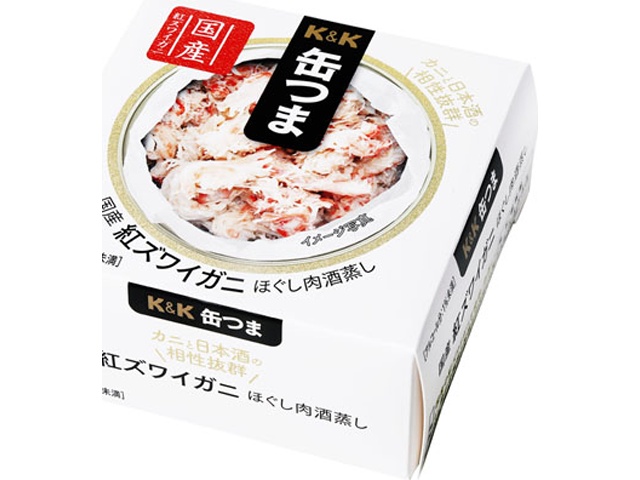 Ｋ＆Ｋ 缶つま兵庫県香住産紅ズワイほぐし肉酒蒸し □お取り寄せ品 【購入入数２４個】