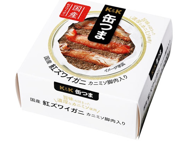 Ｋ＆Ｋ 缶つま兵庫県香住産紅ズワイカニミソ脚肉入り □お取り寄せ品 【購入入数２４個】