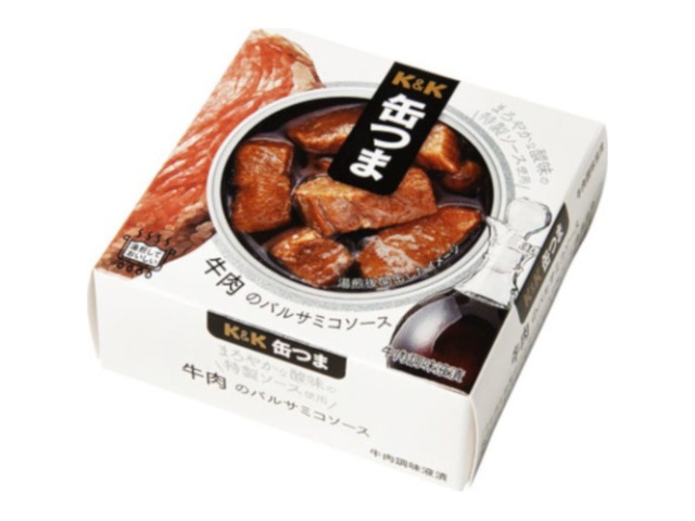 Ｋ＆Ｋ 缶つまレストラン牛肉のバルサミコソース７０ｇ □お取り寄せ品 【購入入数２４個】