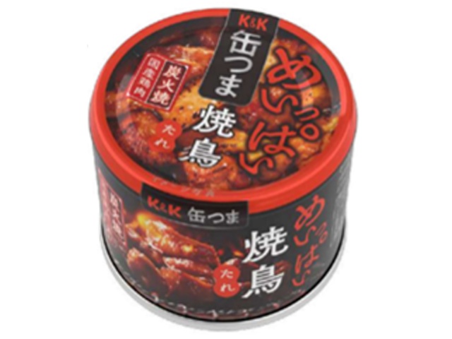 Ｋ＆Ｋ 缶つまめいっぱい焼鳥炭火焼たれ１３５ｇ □お取り寄せ品 【購入入数４８個】