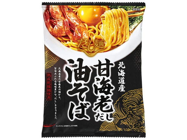 国分 だし麺 北海道産甘海老だし油そば１００ｇ 【新商品 3/2 発売】 □お取り寄せ品 【購入入数４０個】