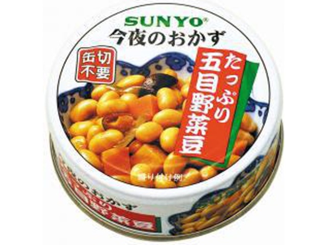 サンヨー たっぷり五目野菜豆 ７０ｇ △ 【購入入数４８個】