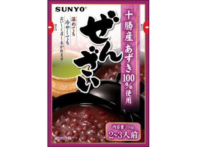 サンヨー ぜんざい 大袋３５０ｇ □お取り寄せ品 【購入入数２４個】