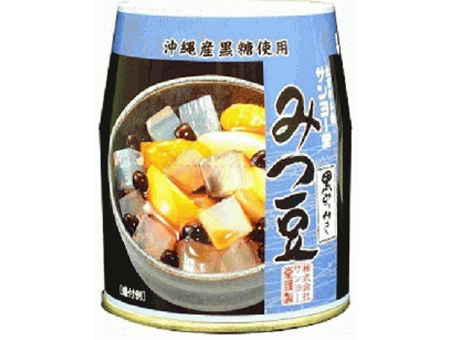 サンヨー みつ豆（黒みつ）２２５ｇ □お取り寄せ品 【購入入数１２個】