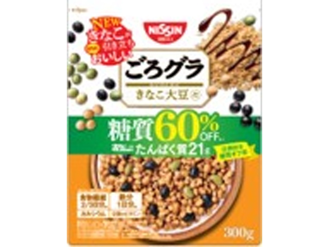 シスコ ごろグラ糖質オフきなこ大豆 ３００ｇ 【新商品 3/1 発売】 □お取り寄せ品 【購入入数１６個】