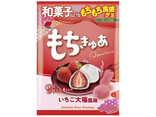 三幸製菓 もちきゅあいちご大福風味４０ｇ △ 【購入入数７２個】
