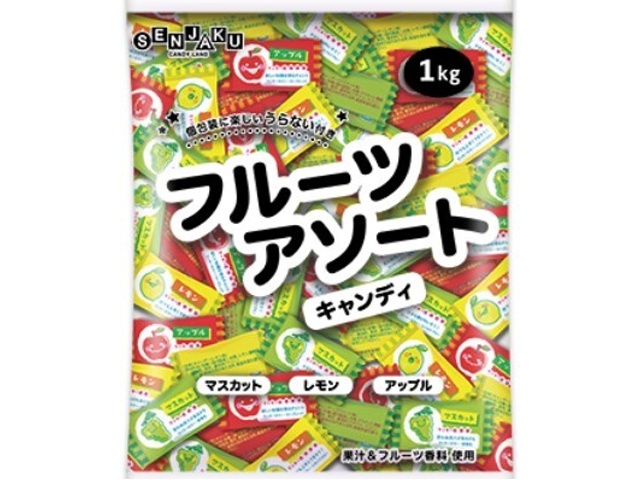 扇雀飴 フルーツアソートキャンディ １ｋｇ 【数量限定】  【購入入数１個】