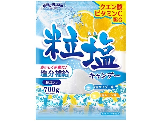 扇雀飴 粒塩キャンデー７００ｇ △ 【購入入数１０個】