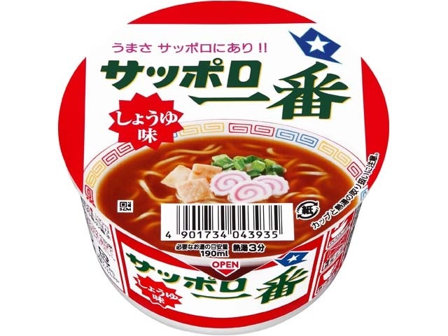 サッポロ一番 しょうゆ味ミニどんぶり △ 【購入入数１２個】