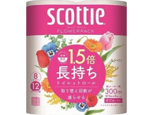 スコッティ フラワー１．５倍巻き８Ｒダブル □お取り寄せ品 【購入入数８個】