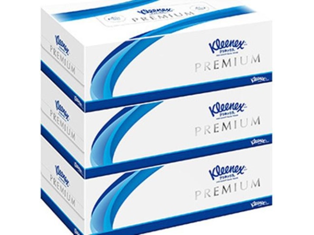 クリネックス プレミアムティシュー １６０Ｗ３Ｐ □お取り寄せ品 【購入入数１２個】