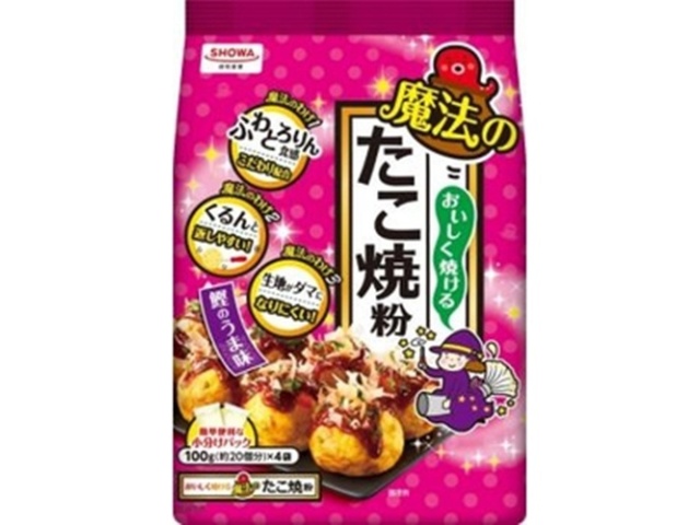 昭和 おいしく焼ける魔法のたこ焼粉 ４００ｇ □お取り寄せ品 【購入入数２４個】