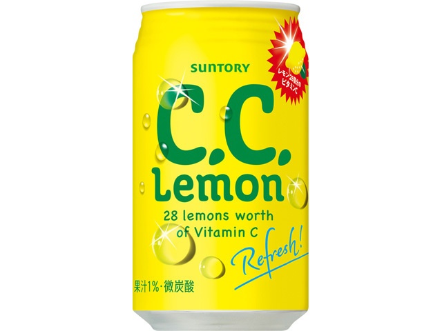 サントリー Ｃ．Ｃ．レモン ３５０ｍｌスチール缶 【今月の特売 飲料水】 △ 【購入入数２４個】