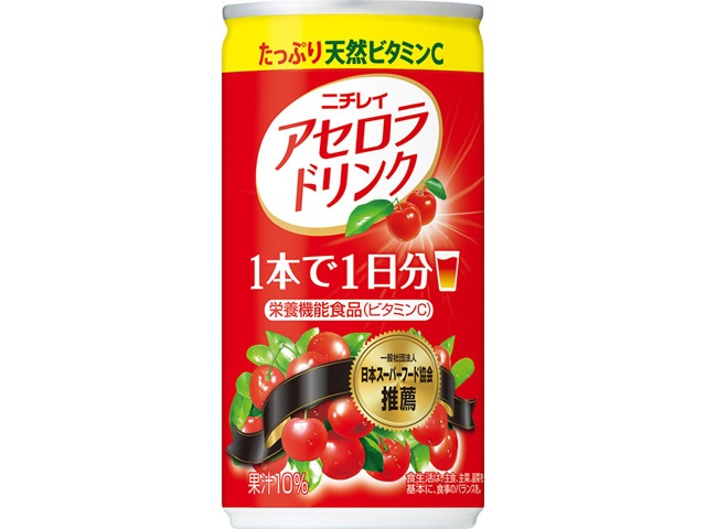 ニチレイ アセロラドリンク １９０ｇ 【今月の特売 飲料水】 □お取り寄せ品 【購入入数３０個】