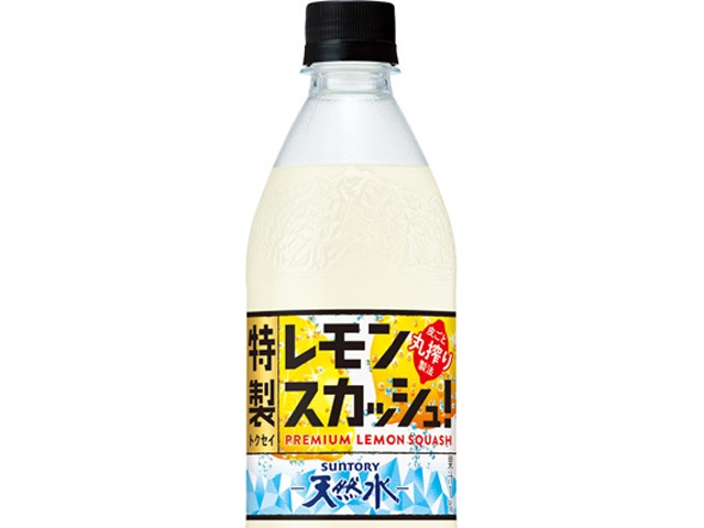 サントリー 天然水特製レモンスカッシュＰ５００ｍｌ 【今月の特売 飲料水】 △ 【購入入数２４個】