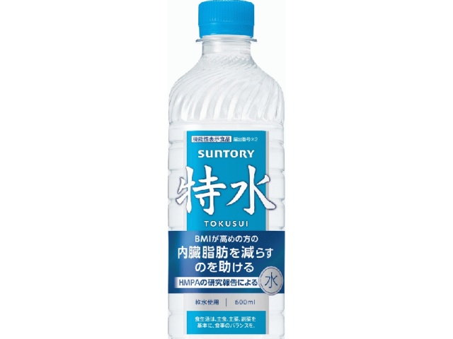 サントリー 機能性表示食品 特水（手売）Ｐ６００ｍｌ △ 【購入入数２４個】