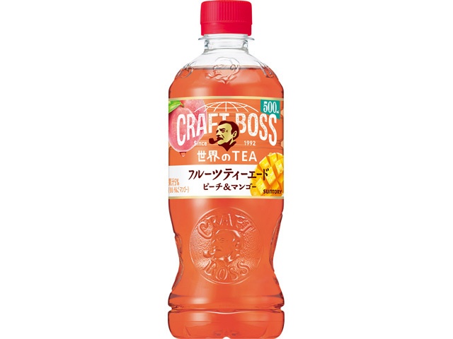 クラフトボス フルーツティーエード自販機用Ｐ５００ 【今月の特売 飲料水】 【購入入数２４個】［商品ダミーの対応はしておりません］