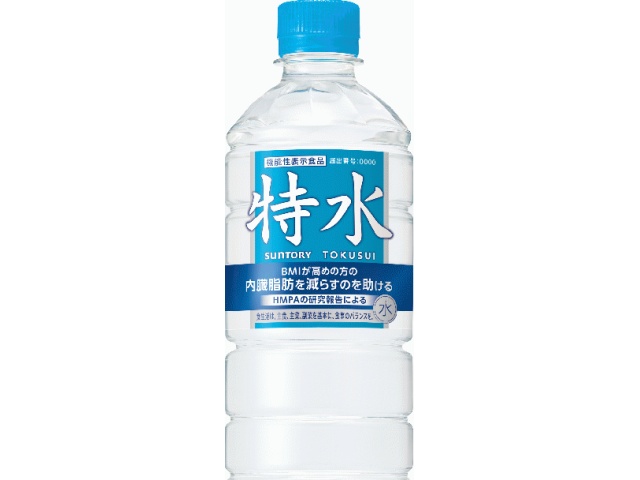 サントリー 機能性表示食品 特水（自販）Ｐ６００ｍｌ  【購入入数２４個】