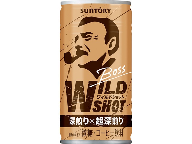 ボス ワイルドショット １８５ｇ 【新商品 3/10 発売】 【今月の特売 飲料水】 □お取り寄せ品 【購入入数３０個】