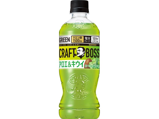 クラフトボス アロエ＆キウイ Ｐ５００ｍｌ 【新商品 3/31 発売】 【今月の特売 飲料水】 【購入入数２４個】
