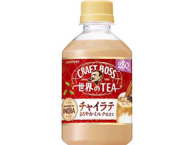 クラフトボス 世界のＴＥＡチャイラテＰ２８０ｍｌ 【新商品 3/10 発売】 【今月の特売 飲料水】 □お取り寄せ品 【購入入数２４個】