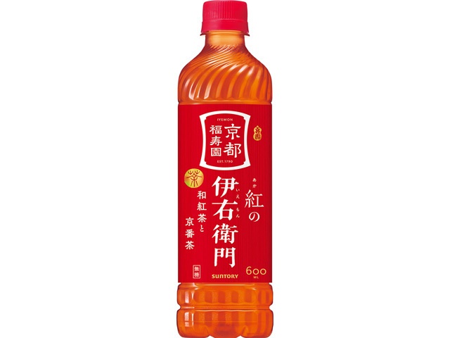 サントリー 紅の伊右衛門 Ｐ６００ｍｌ 【新商品 3/31 発売】 【今月の特売 飲料水】 【購入入数２４個】