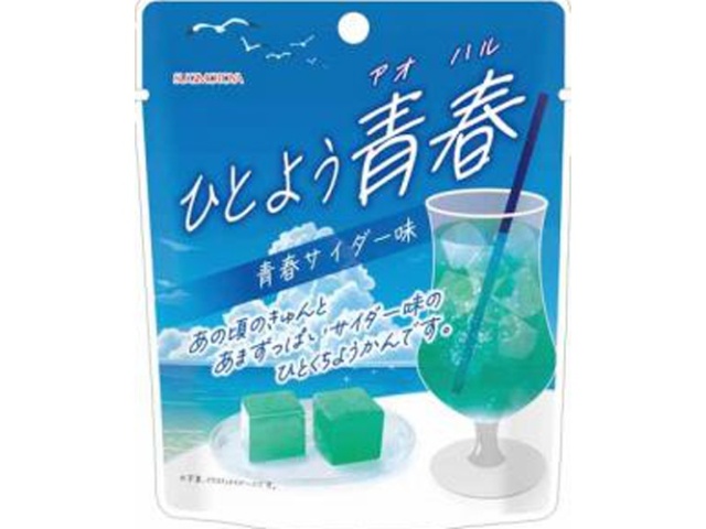 杉本屋 ひとようアオハル 青春サイダー味８０ｇ □お取り寄せ品 【購入入数２０個】