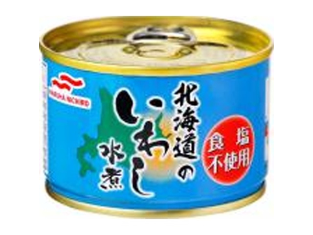 マルハ 北海道のいわし水煮 食塩不使用１５０ｇ 【今月の特売 ビン・缶詰】 □お取り寄せ品 【購入入数４８個】