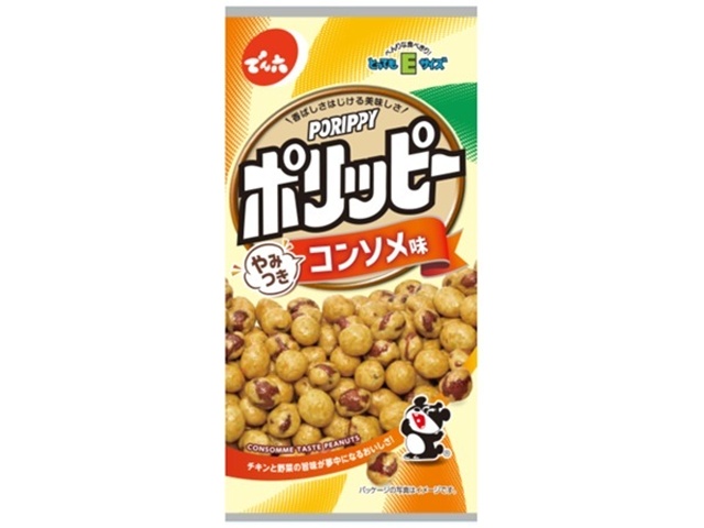 でん六 Ｅサイズポリッピーやみつきコンソメ味４０ｇ △ 【購入入数１０個】