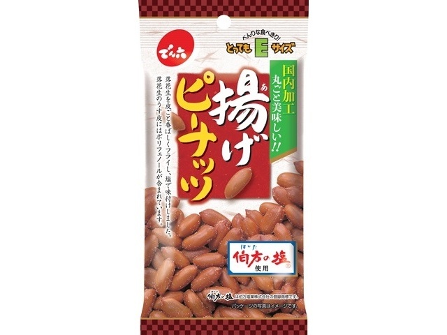 でん六 Ｅサイズ揚げピーナッツ３４ｇ □お取り寄せ品 【購入入数５０個】