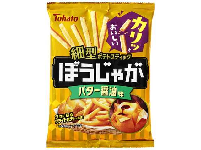 東ハト ぼうじゃが バター醤油味５８ｇ △ 【購入入数２４個】