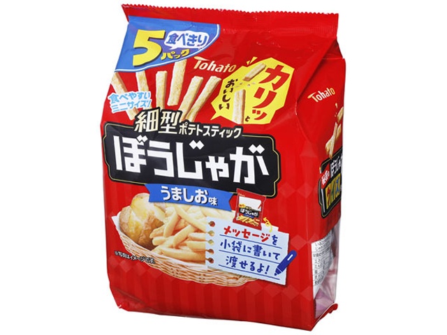 東ハト ５Ｐぼうじゃが うましお味１５ｇ×５袋  【購入入数１２個】