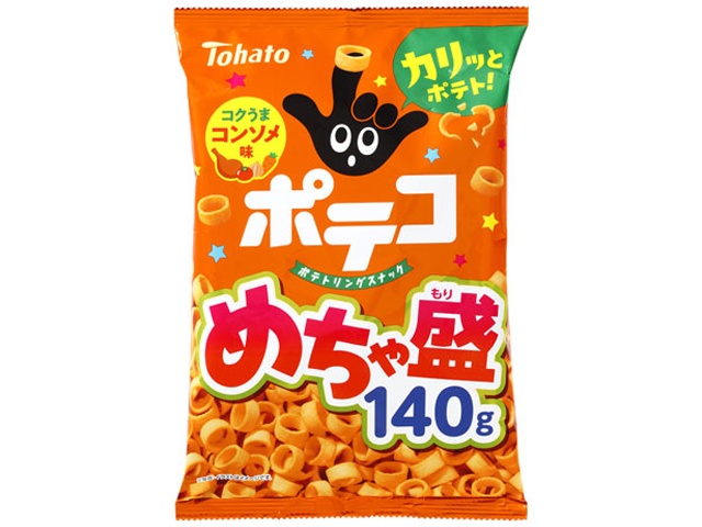 東ハト めちゃ盛ポテコ コンソメ味１４０ｇ □お取り寄せ品 【購入入数２４個】