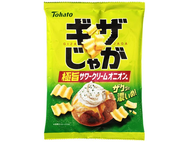 東ハト ギザじゃが極旨サワークリームオニオン５５ｇ  【購入入数２４個】