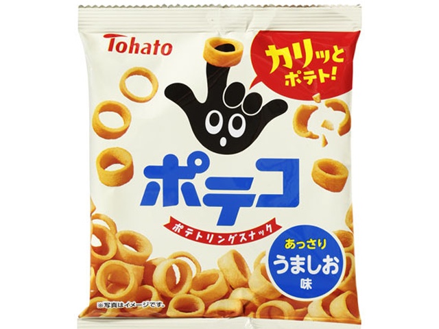 東ハト ポテコ うましお味２１ｇ △ 【購入入数２８個】