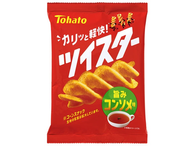 東ハト ツイスター コンソメ味５６ｇ 【新商品 3/2 発売】 △ 【購入入数１２個】