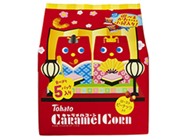 東ハト ５Ｐキャラメルコーン ひなまつり □お取り寄せ品 【購入入数１２個】