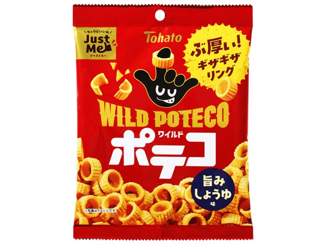 東ハト ワイルドポテコ 旨みしょうゆ味５０ｇ 【新商品 3/30 発売】 □お取り寄せ品 【購入入数２４個】