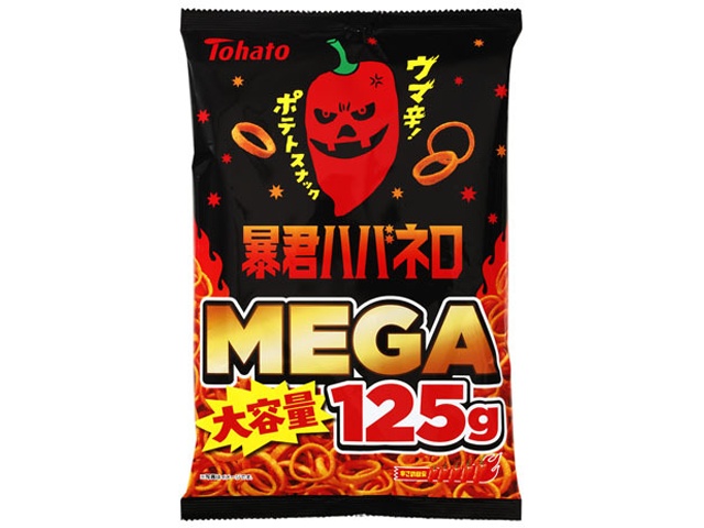 東ハト ＭＥＧＡ大容量 暴君ハバネロ１２５ｇ 【新商品 3/23 発売】 □お取り寄せ品 【購入入数２４個】
