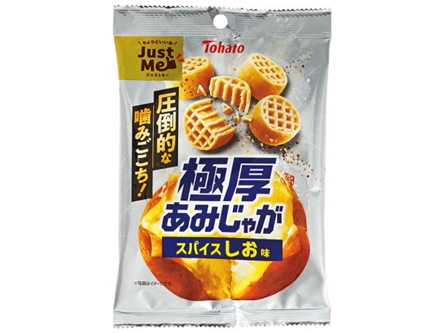 東ハト 極厚あみじゃが スパイスしお味４５ｇ 【新商品 3/30 発売】 □お取り寄せ品 【購入入数２４個】