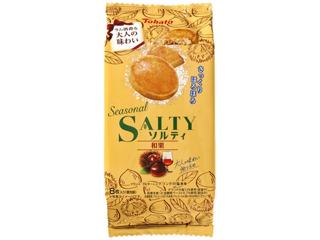 東ハト ８枚Ｓｅａｓｏｎａｌソルティ 和栗 □お取り寄せ品 【購入入数２４個】