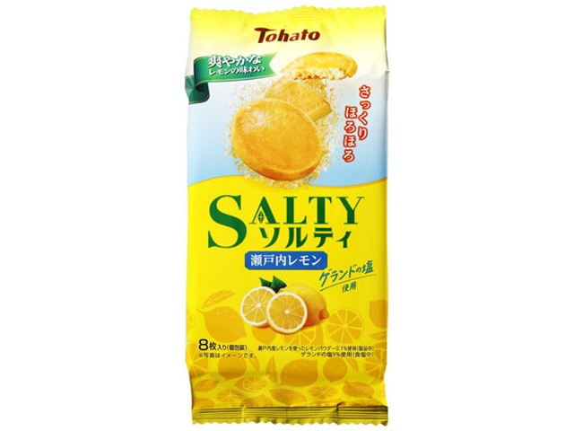 東ハト ソルティ 瀬戸内レモン８枚 【新商品 4/6 発売】 □お取り寄せ品 【購入入数２４個】