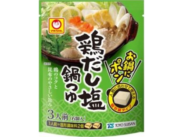 マルちゃん お鍋にポン 鶏だし塩鍋つゆ６個 △ 【購入入数１０個】