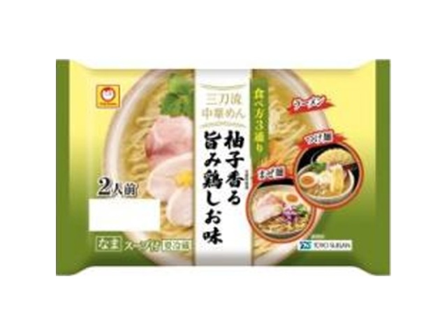 マルちゃん 三刀流ゆず香る旨み鶏しお味２人前 □お取り寄せ品 【購入入数６個】